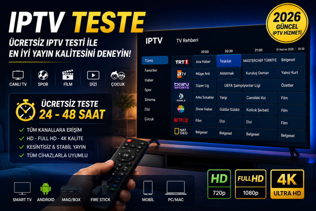 IPTV Teste 2026